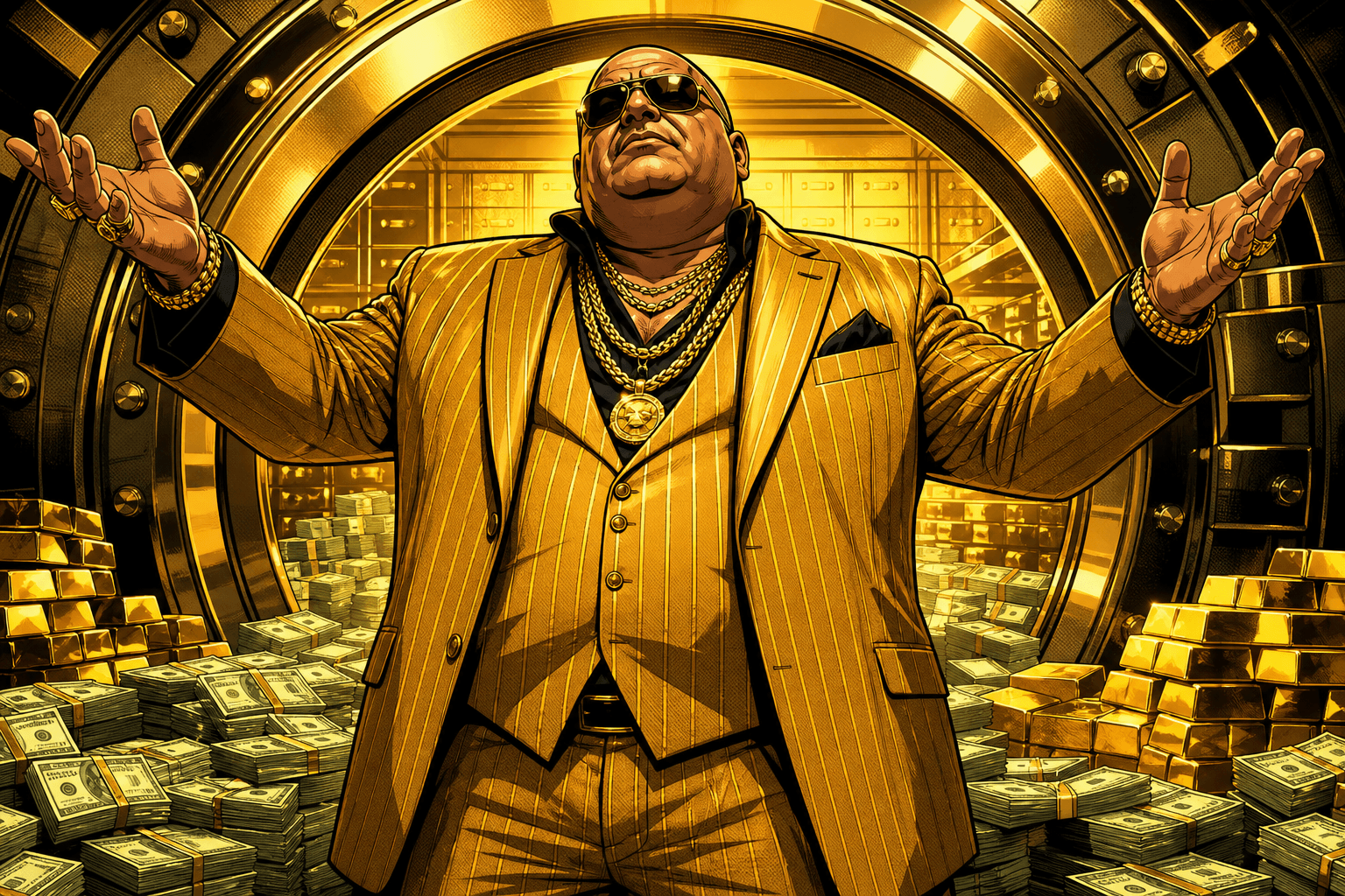 The Kingpin — Rockstar Bank most-wanted card